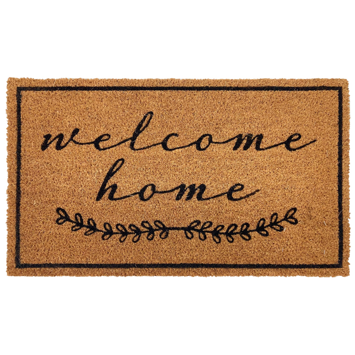 Avera Products | Classic Pineapple Welcome Mat, Natural Coir Fiber Doormat, Anti