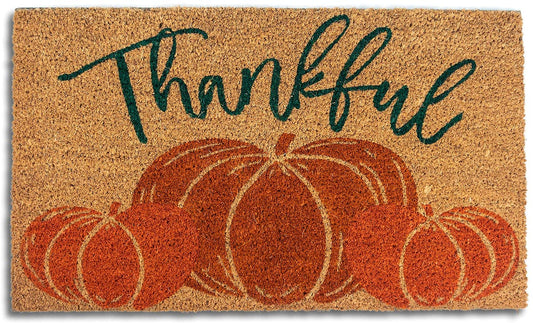 Avera Products "Thankful" Pumpkins Fall Festive Doormat
