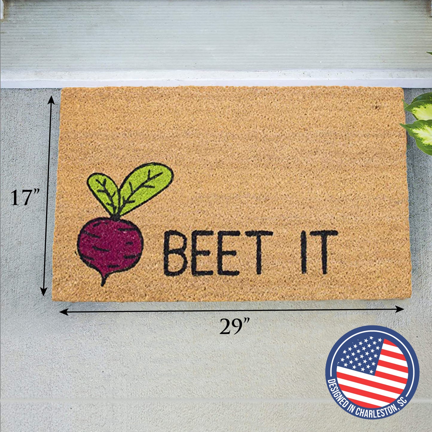 Avera Products "Beet It" Coir Doormat