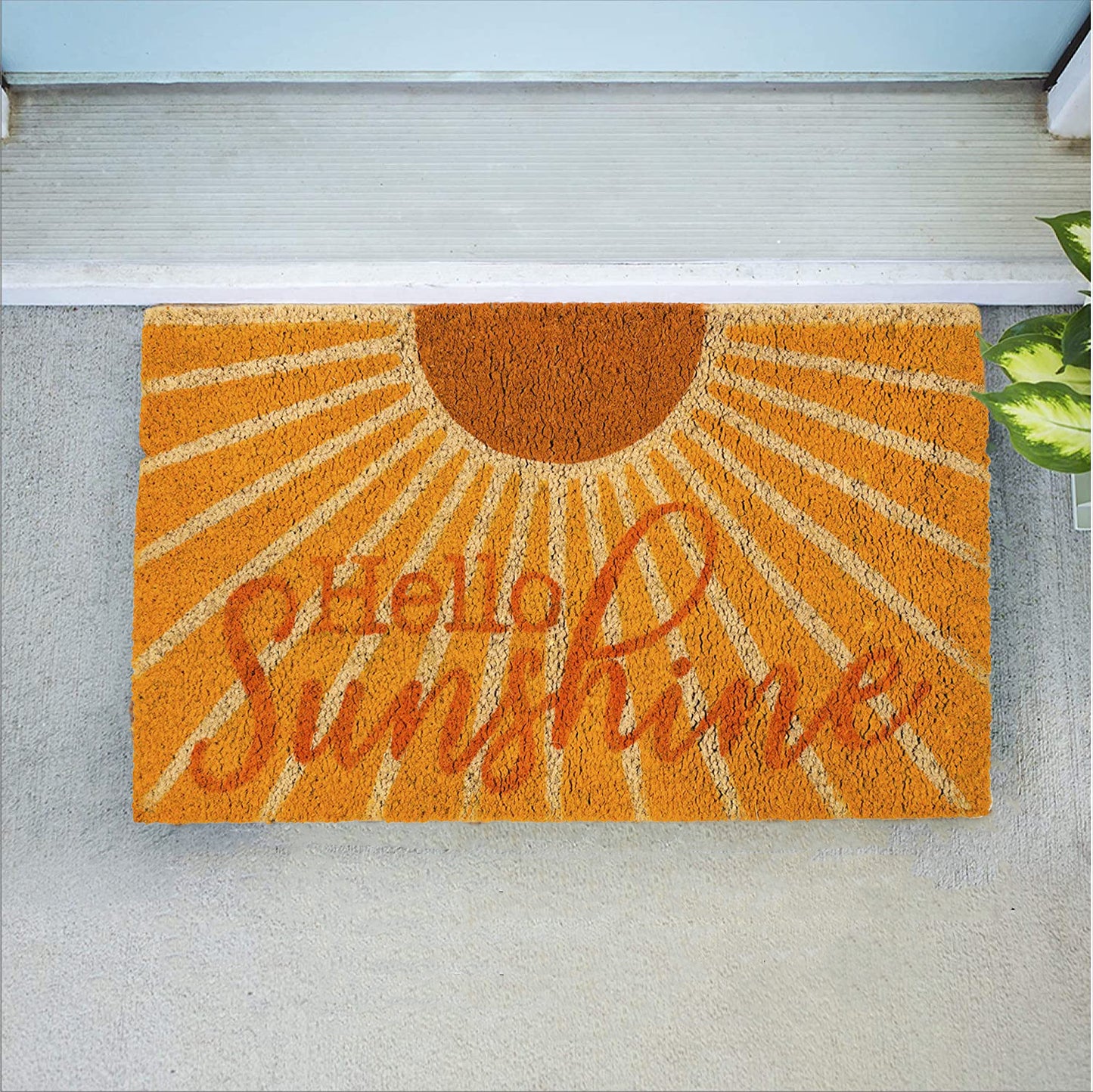 Avera Products "Hello Sunshine" Summer Time Fun Doormat